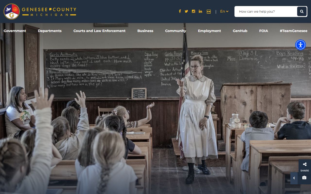 Genesee County Sheriff office website for DUI and OWI records