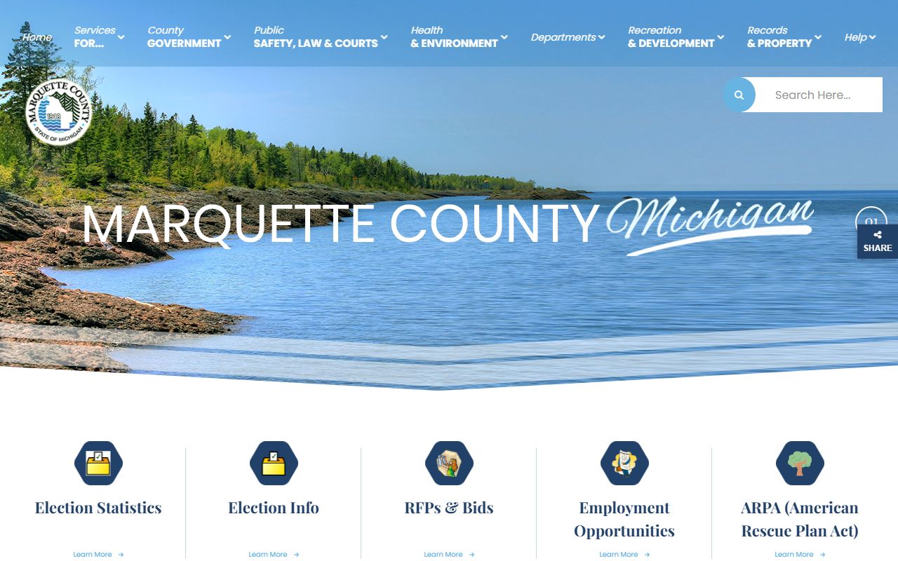 Marquette County Sheriff resource page for OWI and DUI records