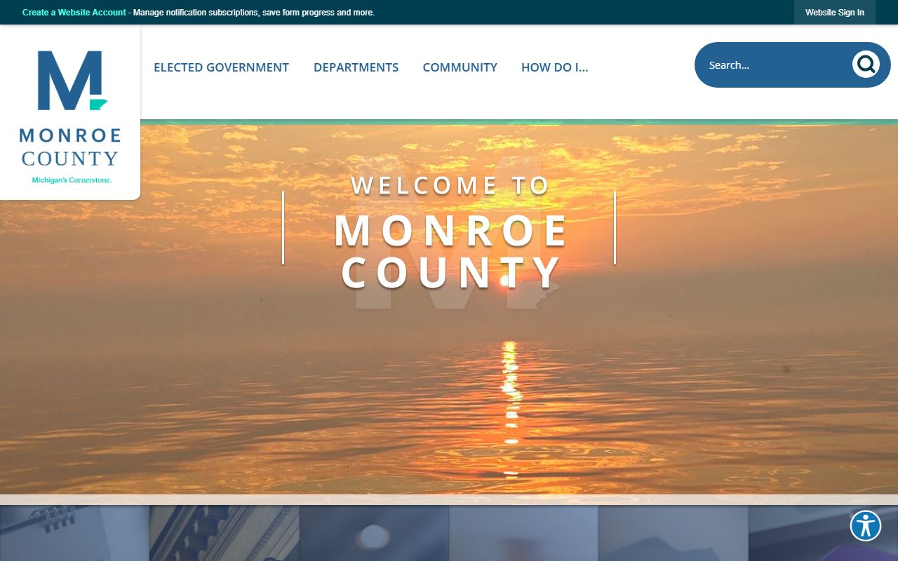 Monroe County Sheriff resource page for OWI and DUI records