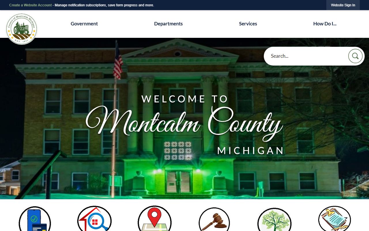 Montcalm County Sheriff records resource for DUI records