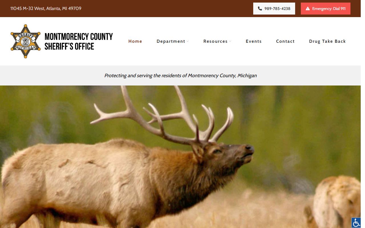 Montmorency County Sheriff resource for DUI records