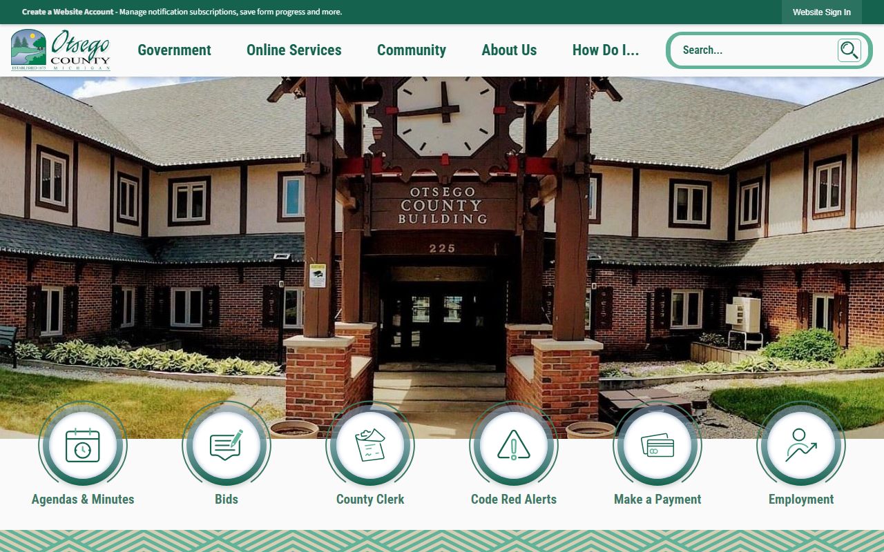 Otsego County Sheriff resource for DUI records